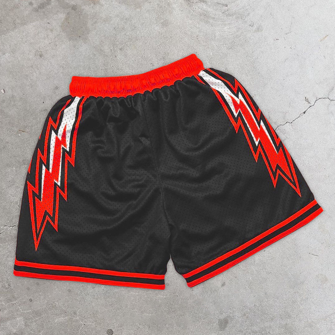 Flame fashion print Sports shorts