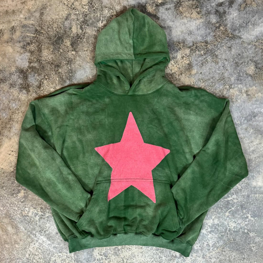 Fashion Star Print Long Sleeve Hoodies