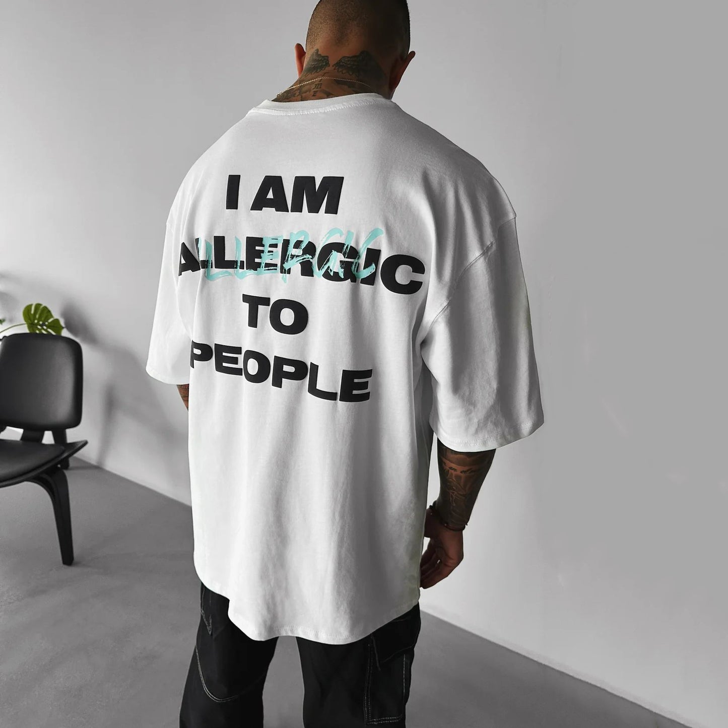 Casual Alphabet Print Short Sleeve T-Shirt