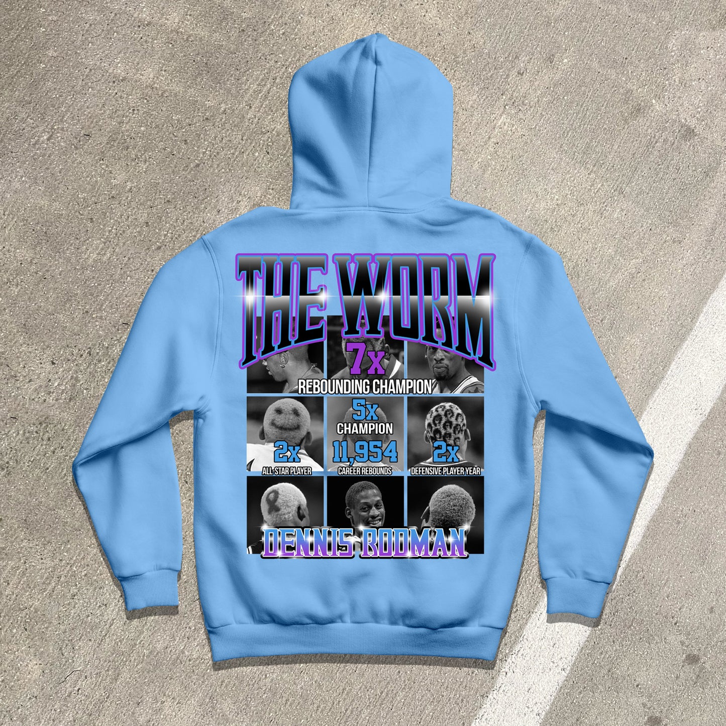 Street Sports print hoodie