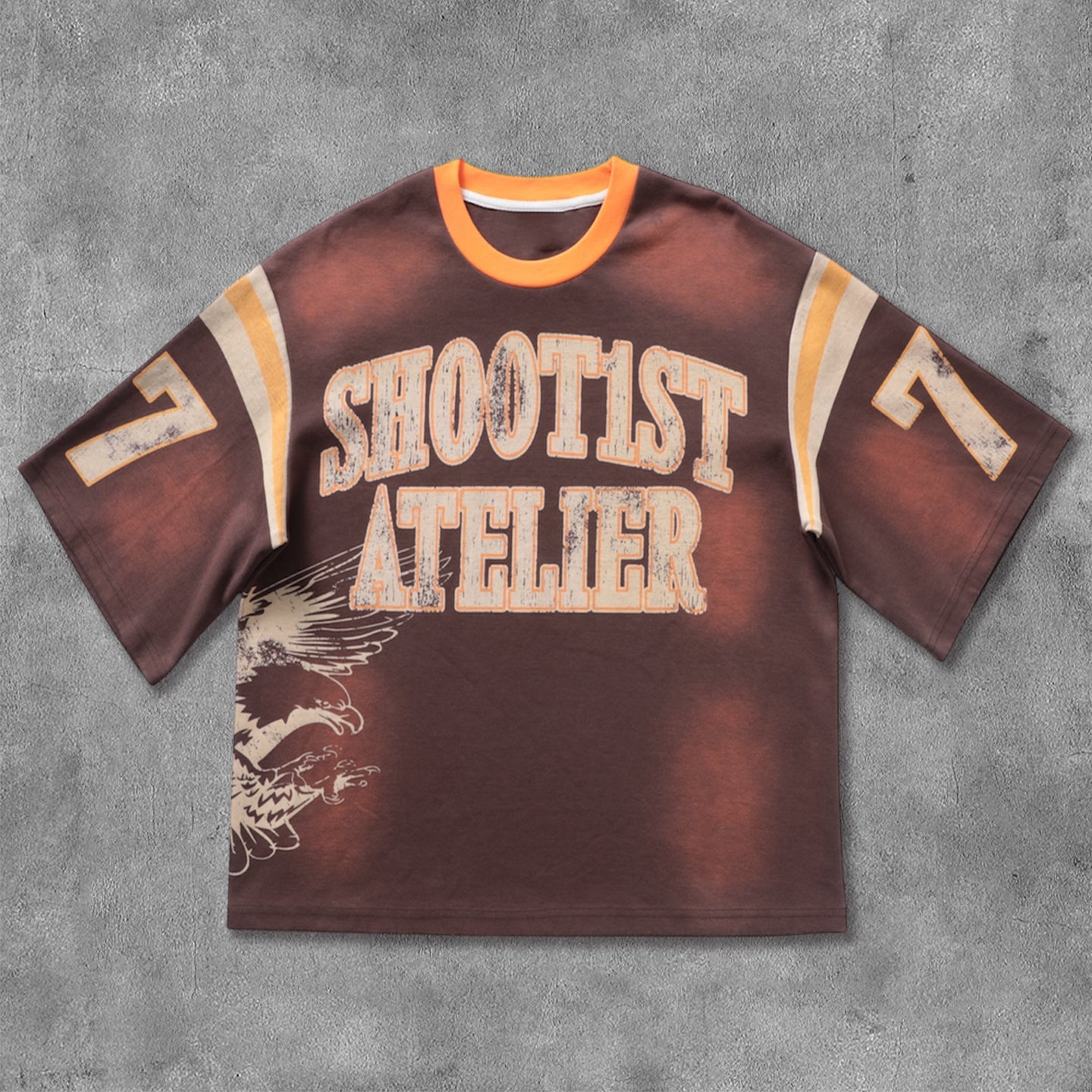 Letters Contrast Color Print Short Sleeve T-Shirt