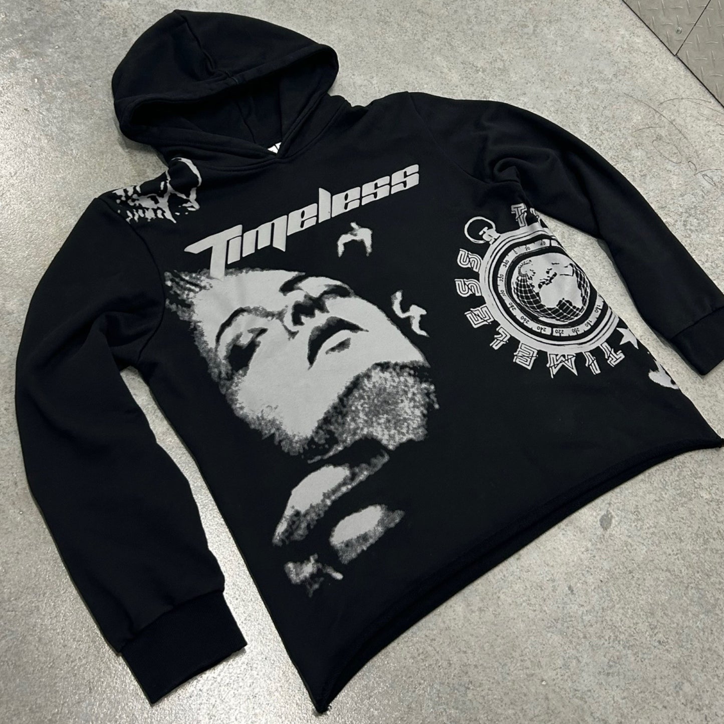 Timeless Graphic Hem Hoodie