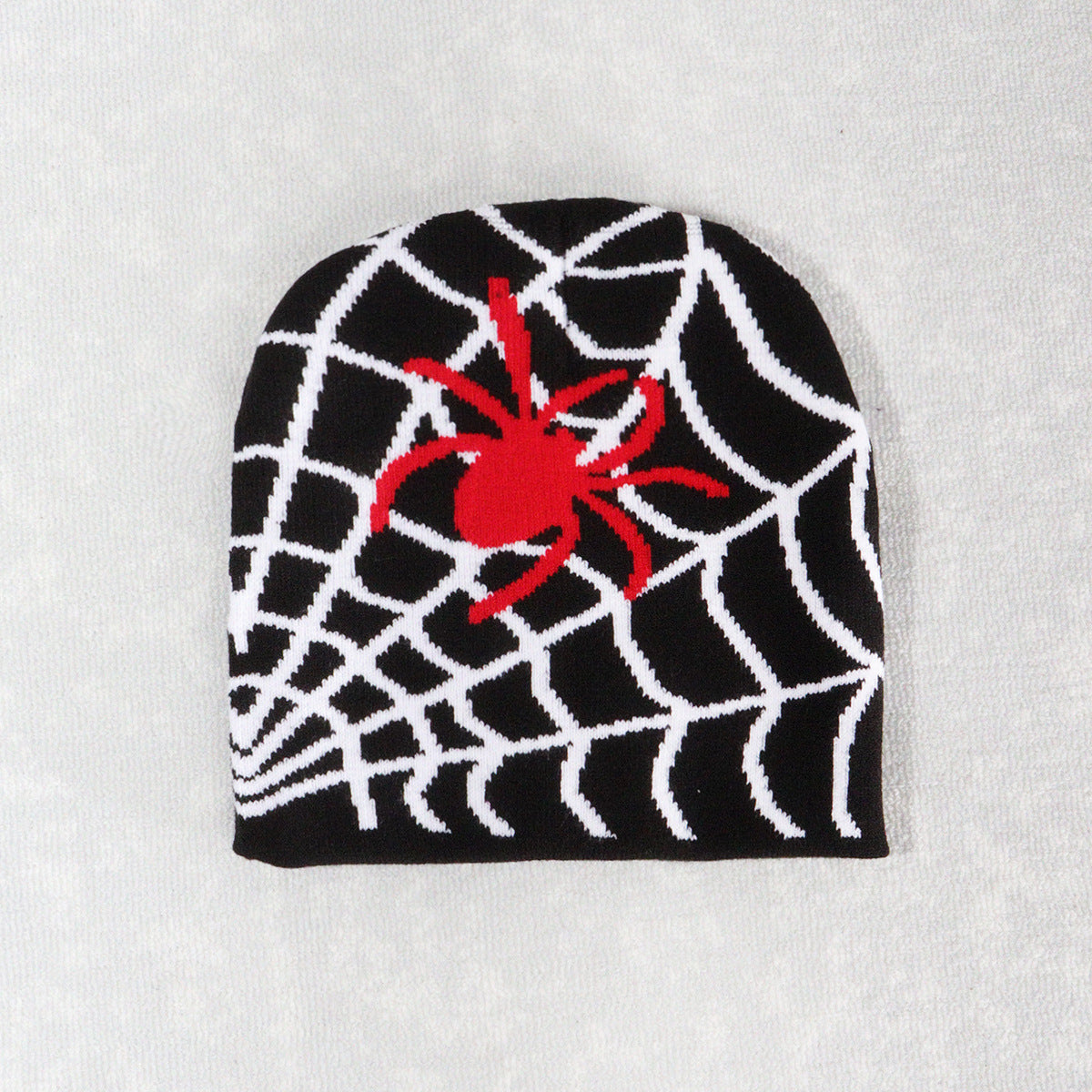 Halloween Spider Web Wool Warm Men's and Women's Knitted Hats