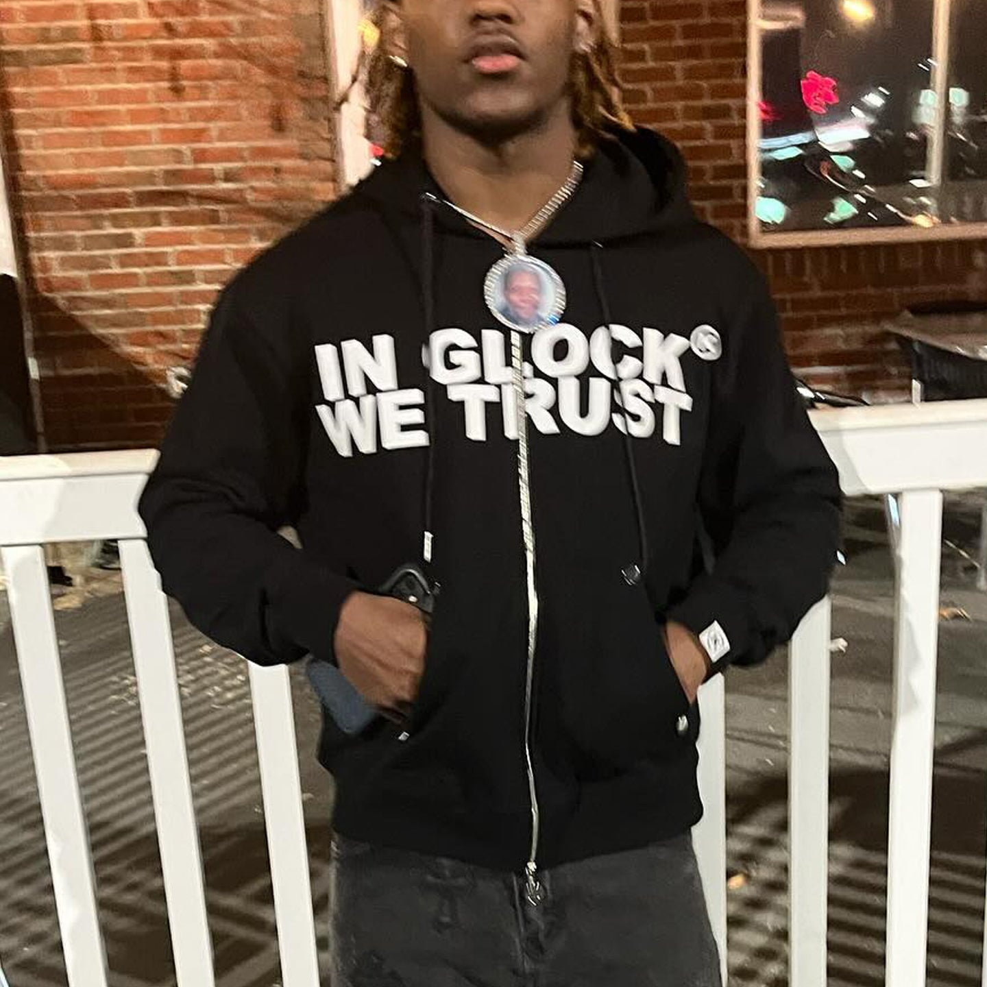 In Glock We Trust Zip Hoodie