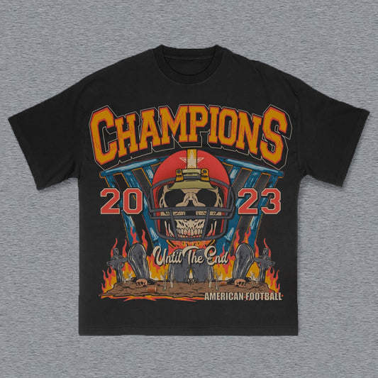 2023 Baseball Champions Print Short Sleeve T-Shirt