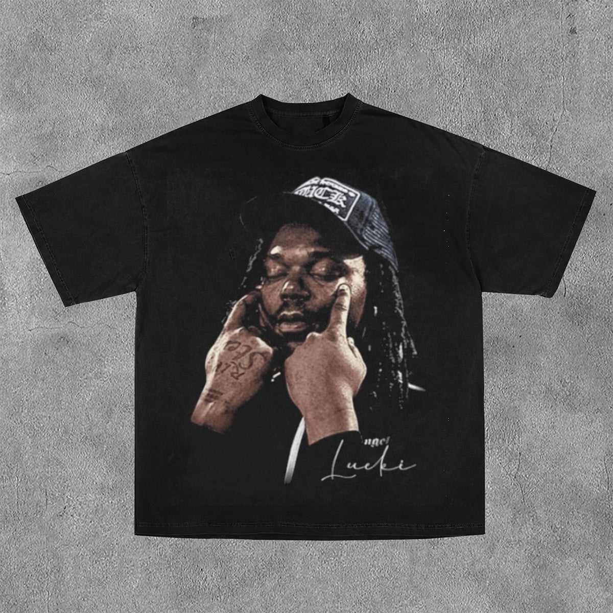 Lucki Face Print Short Sleeve T-Shirt