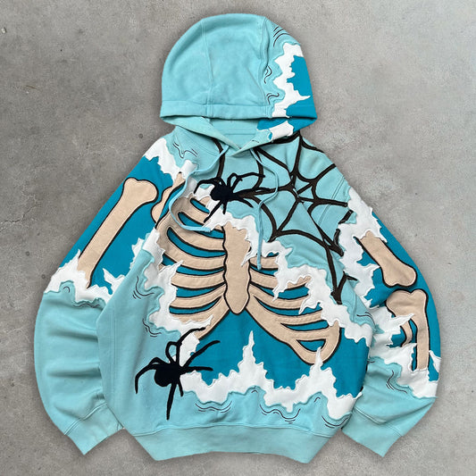 Spider Skull Casual Street Hoodie