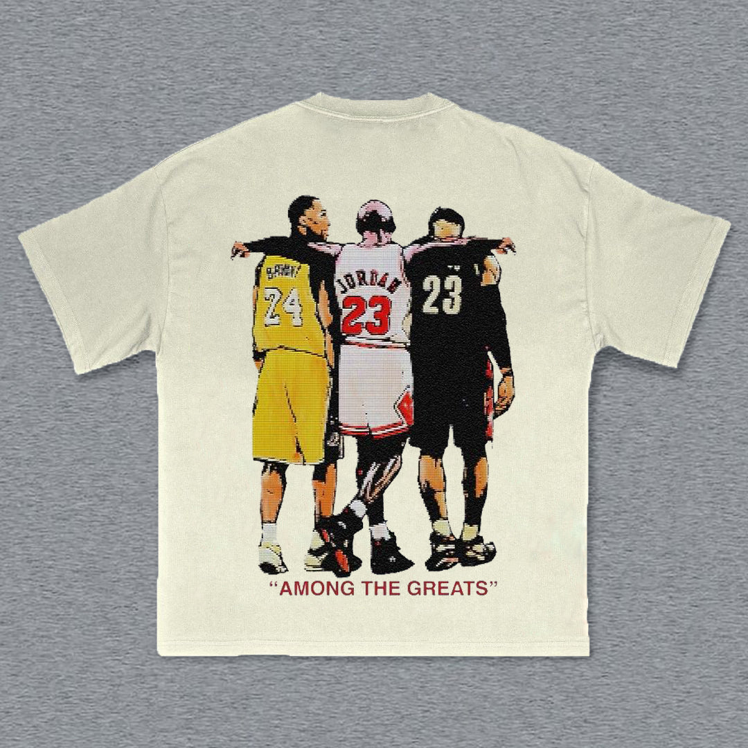 Basketball Among The Greats Print Short Sleeve T-Shirt