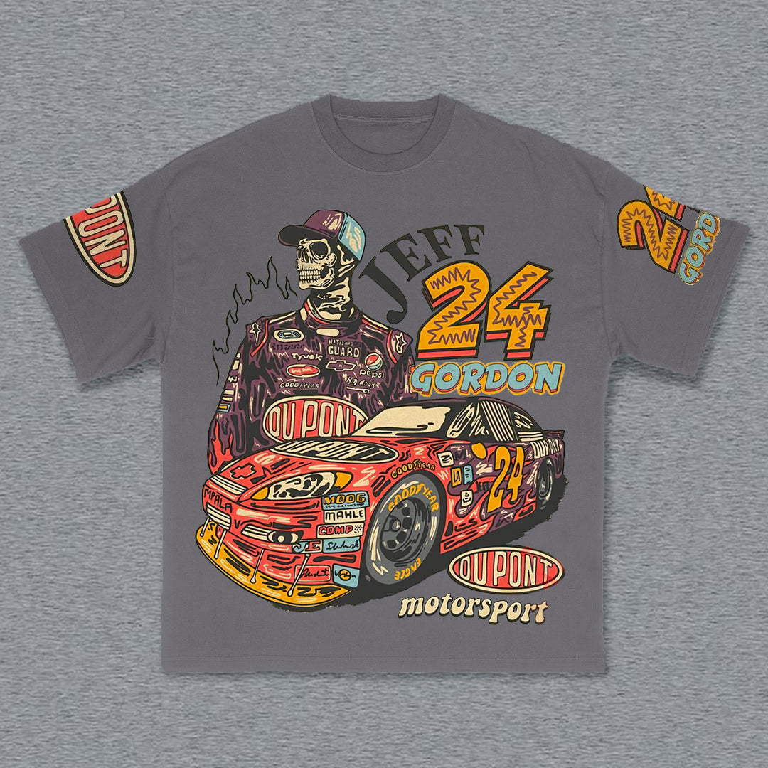 Fashion Racer No. 24 Print Short Sleeve T-Shirt