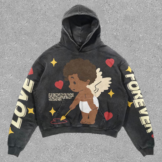 Stylish Retro Angel Hoodie