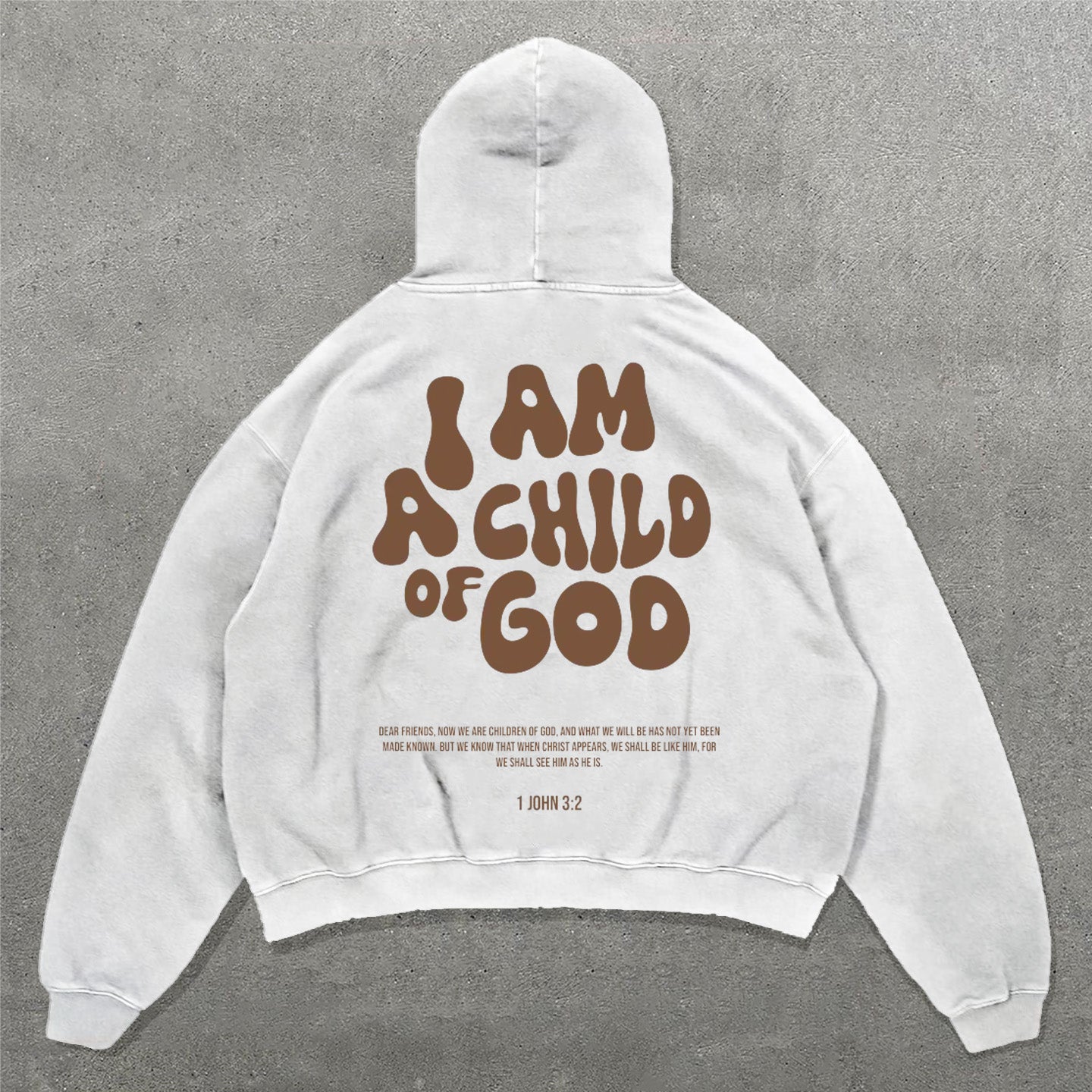 I Am A Child Of God Print Long Sleeve Hoodies