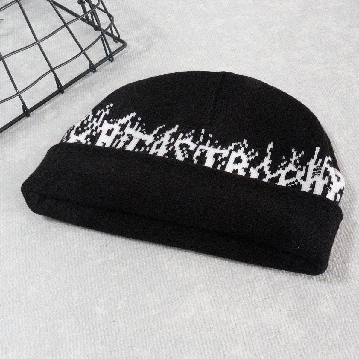 Knitted spider double-sided wool warm outdoor hat for men and women