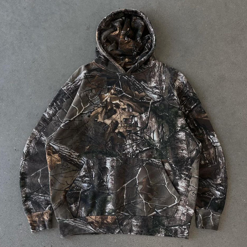 Camouflage Jungle Print Long Sleeve Hoodies