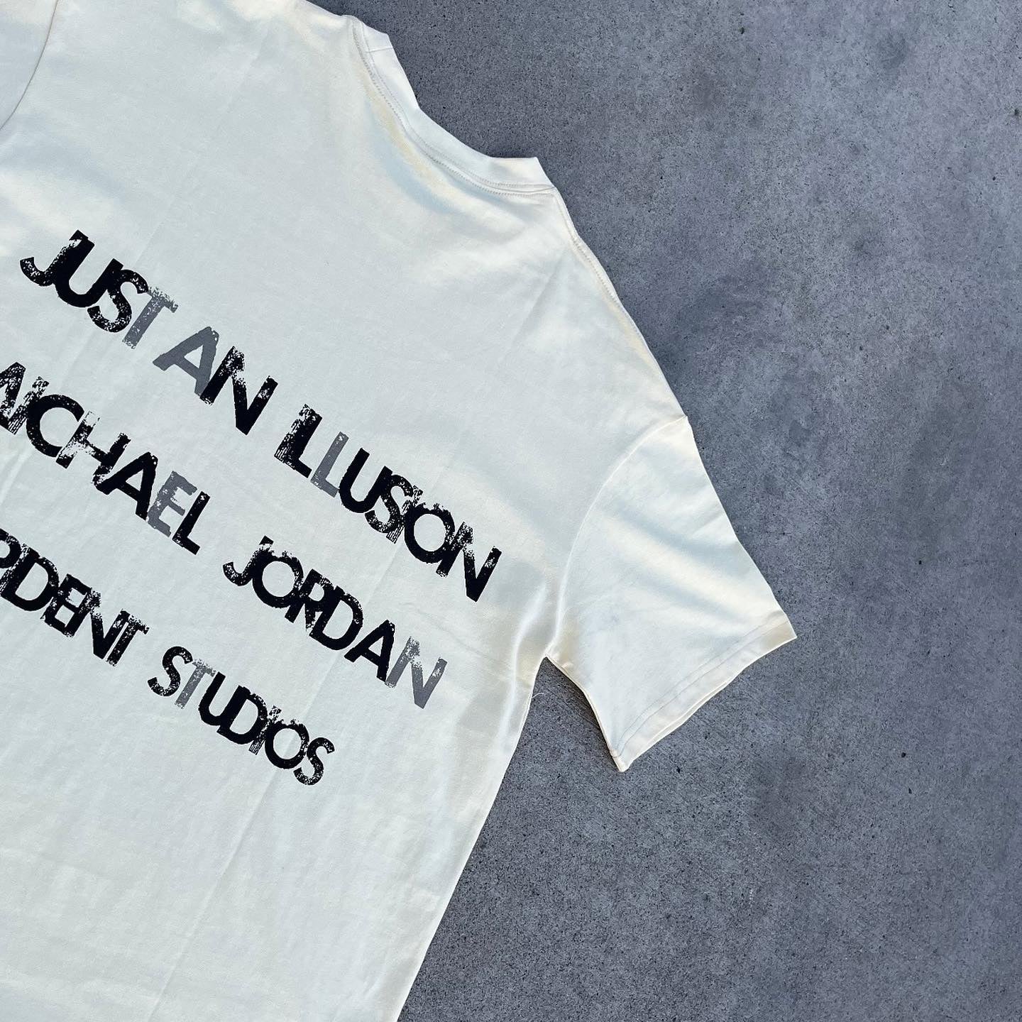 Casual Street Sports Retro Print Heavyweight T-shirt