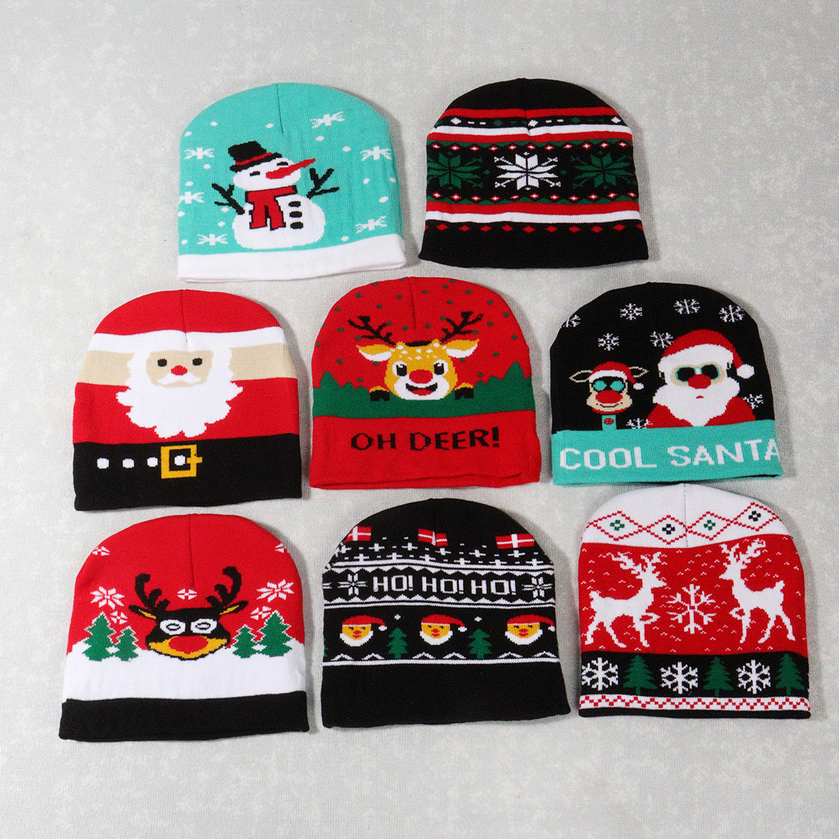 Christmas warm knitted hats for men and women