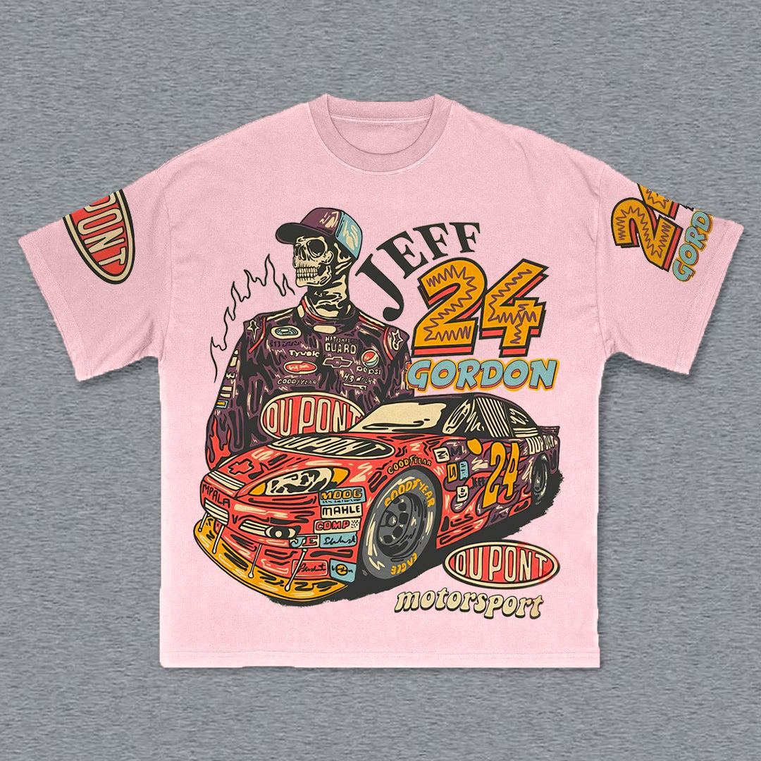 Fashion Racer No. 24 Print Short Sleeve T-Shirt