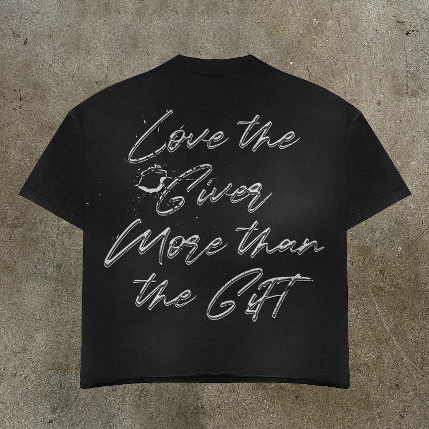 Love The City More Than The Gift Print Short Sleeve T-Shirt