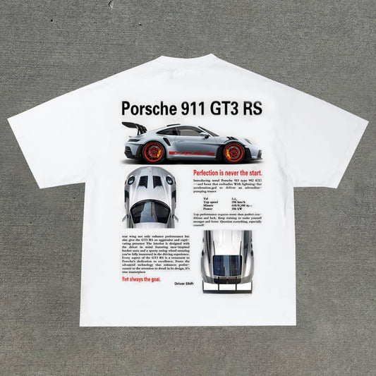 Fashionable and personalized 911 printed T-shirt