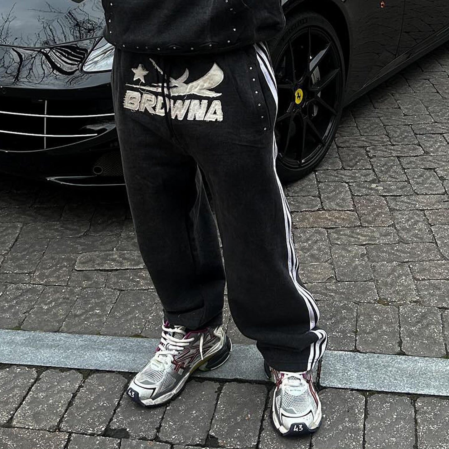 Striped casual street hip-hop trousers