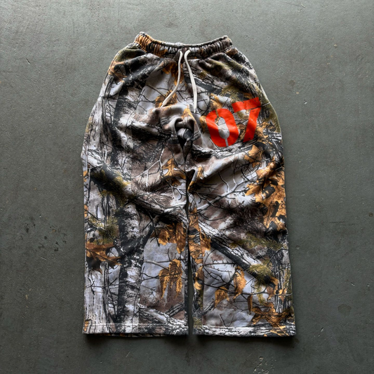 Vintage camouflage 07 print trousers