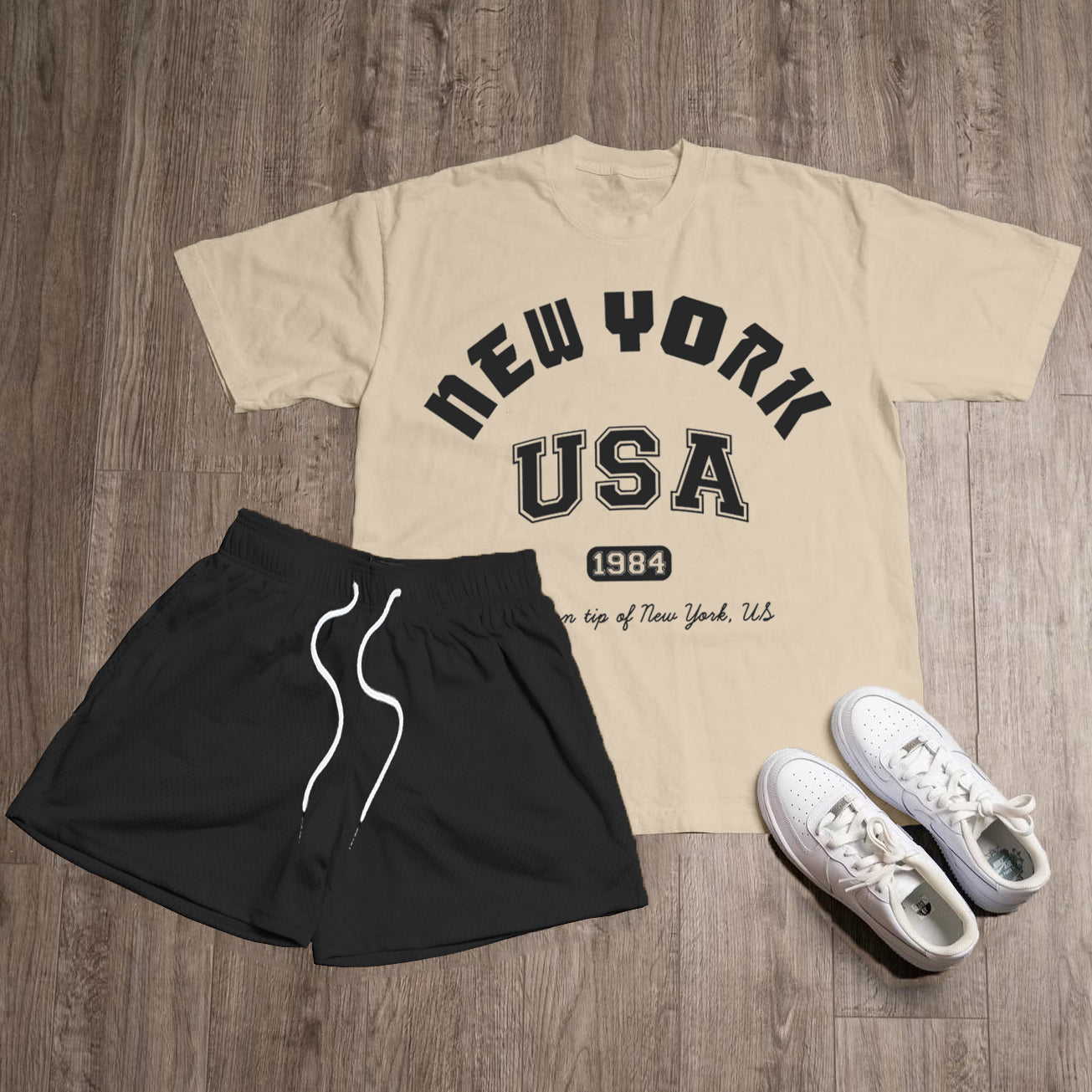 New York USA Print Two Piece Set