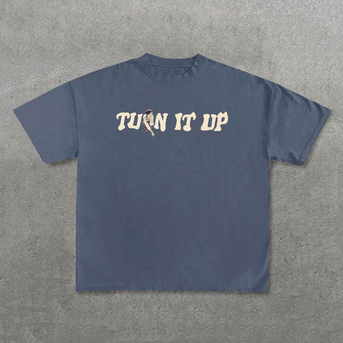 Turn It Up Print Short Sleeve T-Shirt