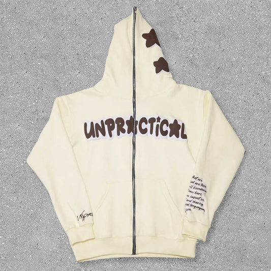 Statement Full Zip Oversized Hoodie