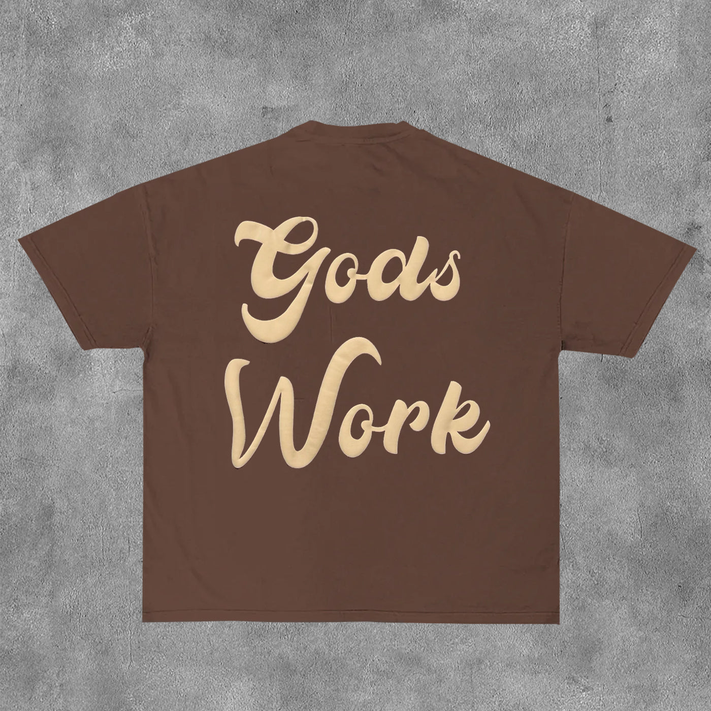 Jesus Gods Work Print Short Sleeve T-Shirt