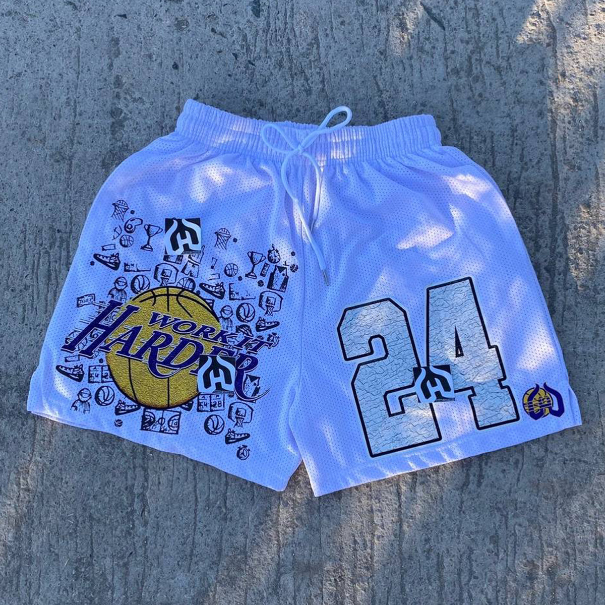 NO.24 Street Basketball Mesh Shorts