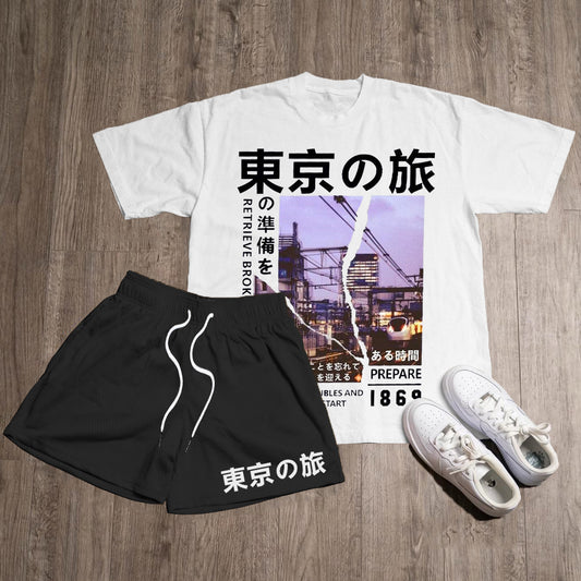 Tokyo Trip Print Two Piece Set