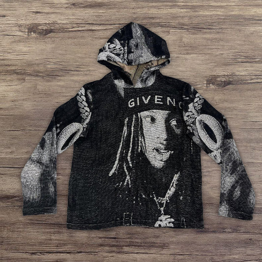 Casual Street Blanket Print Hoodie