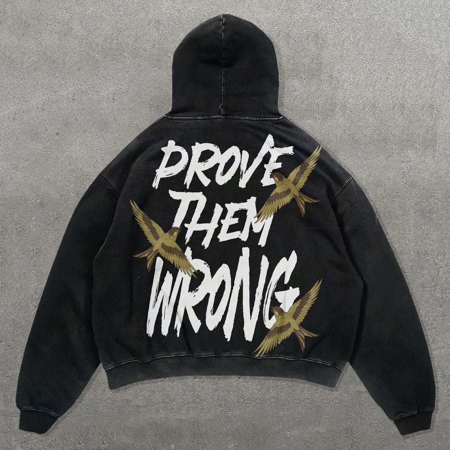 Prove Them Wrong Print Long Sleeve Hoodie