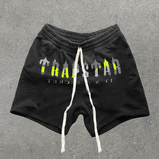 Casual Trapstar Letters Print Shorts