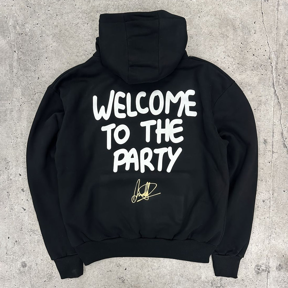 Welcome To The Party Print Long Sleeve Hoodies