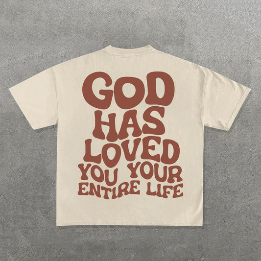 God Have Loved You Print Short Sleeve T-Shirt