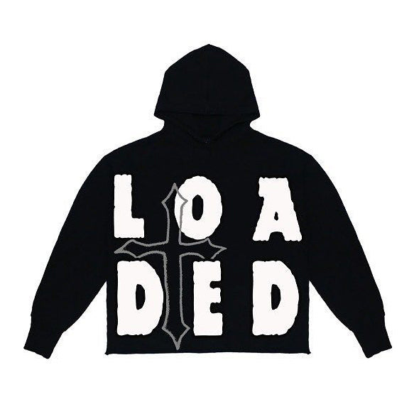 Fashion Loaded Society Print Long Sleeve Hoodies