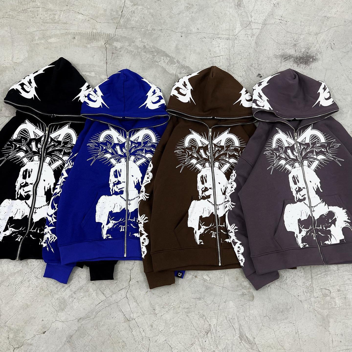 Angel Casual Street Full Zip Hoodie