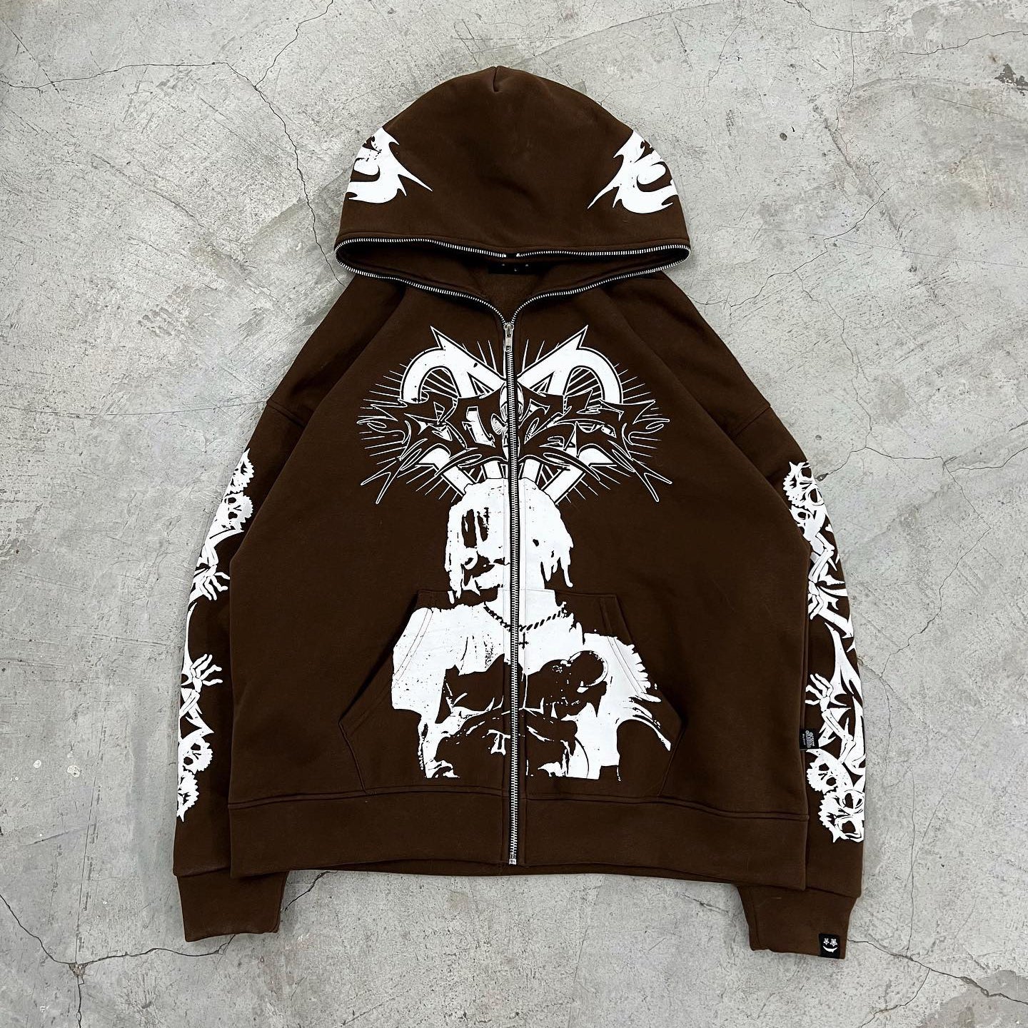 Angel Casual Street Full Zip Hoodie