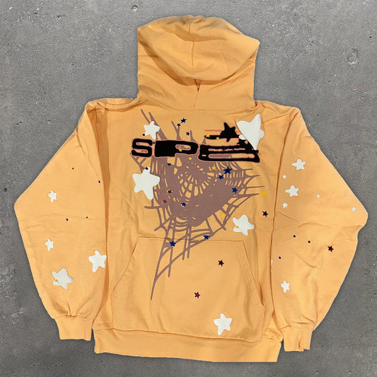 Trendy retro printed off-street hoodie