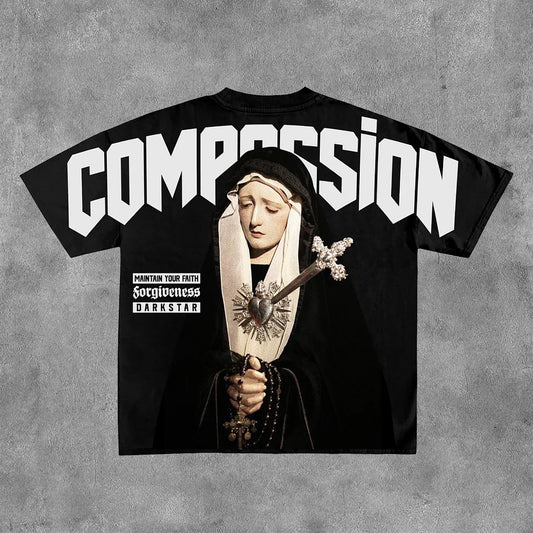 Compassion Print Short Sleeve T-Shirt