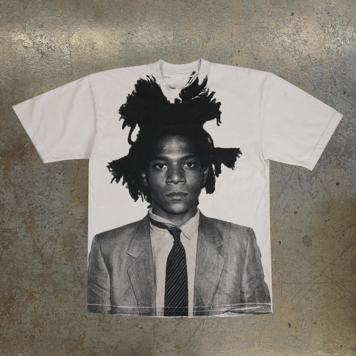 Jean-Michel Basquiat Print Short Sleeve T-Shirt