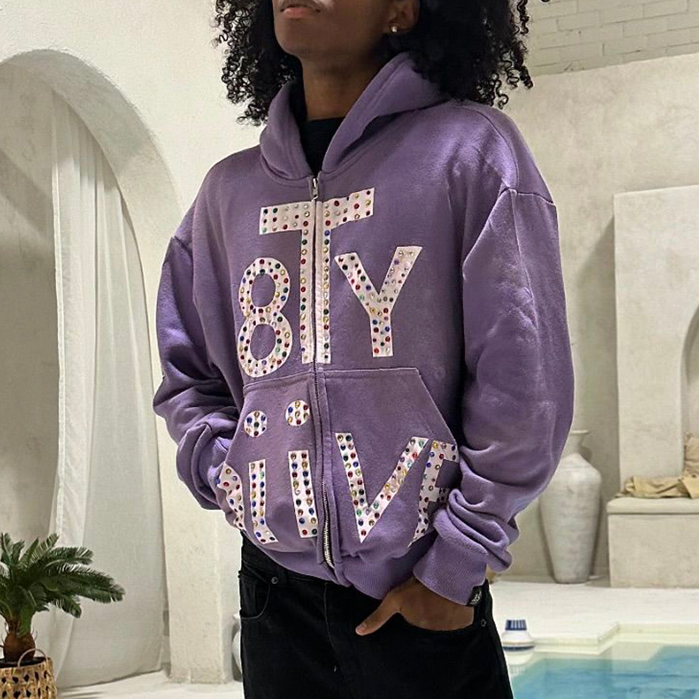 Casual Street Retro Washed Zipper Hoodie