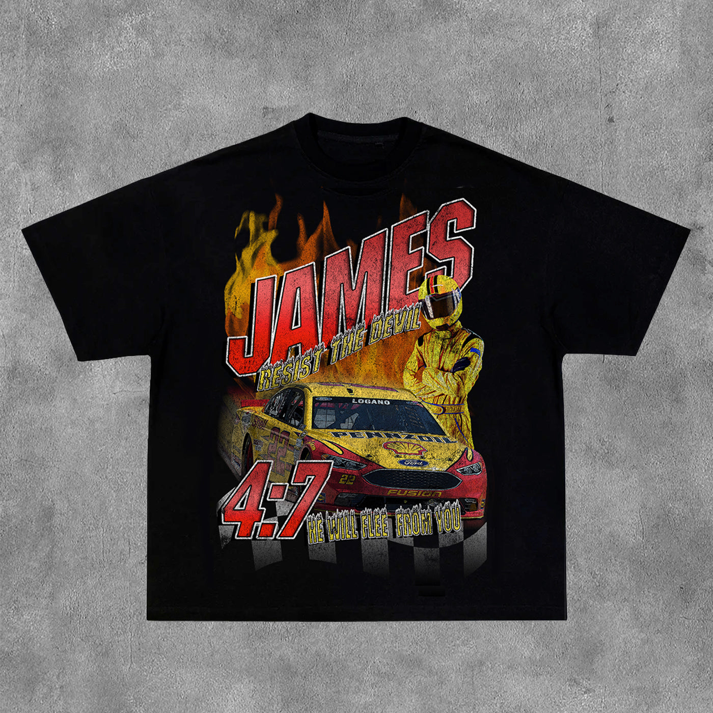 James 4:7 Print Short Sleeve T-Shirt