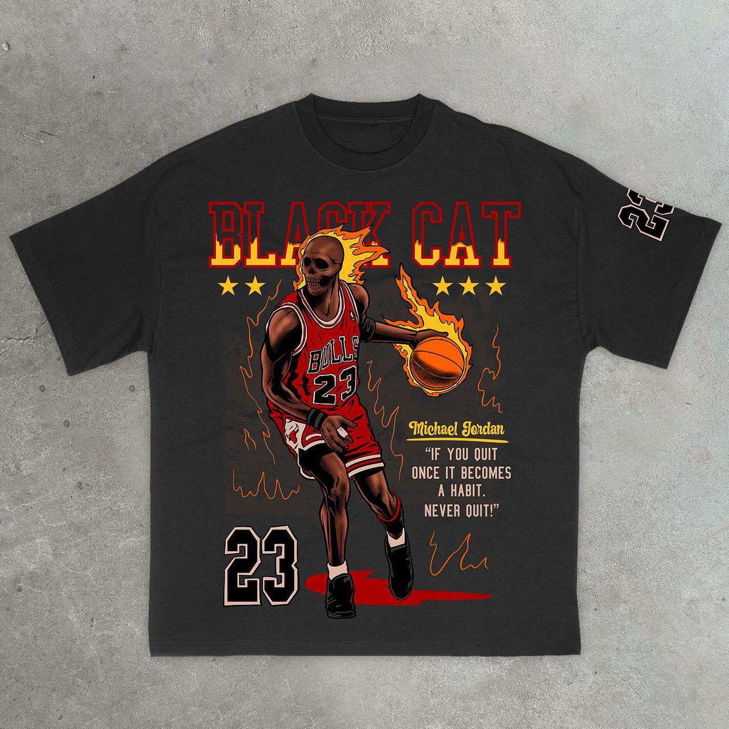 NO.23 Casual retro sports basketball T-shirt