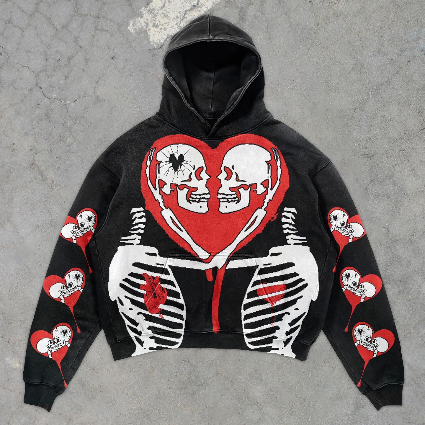 Skull Lovers Casual Streetwear Hoodie