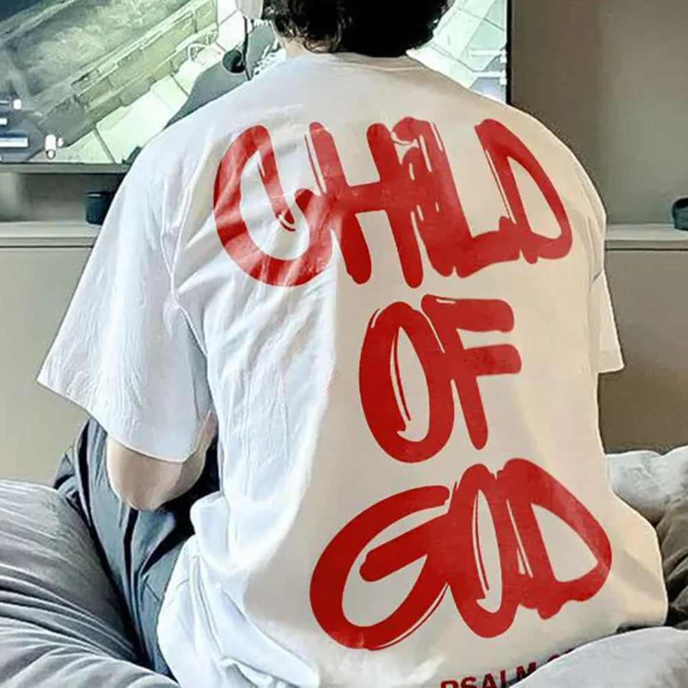 Child Of God Print Short Sleeve T-shirt