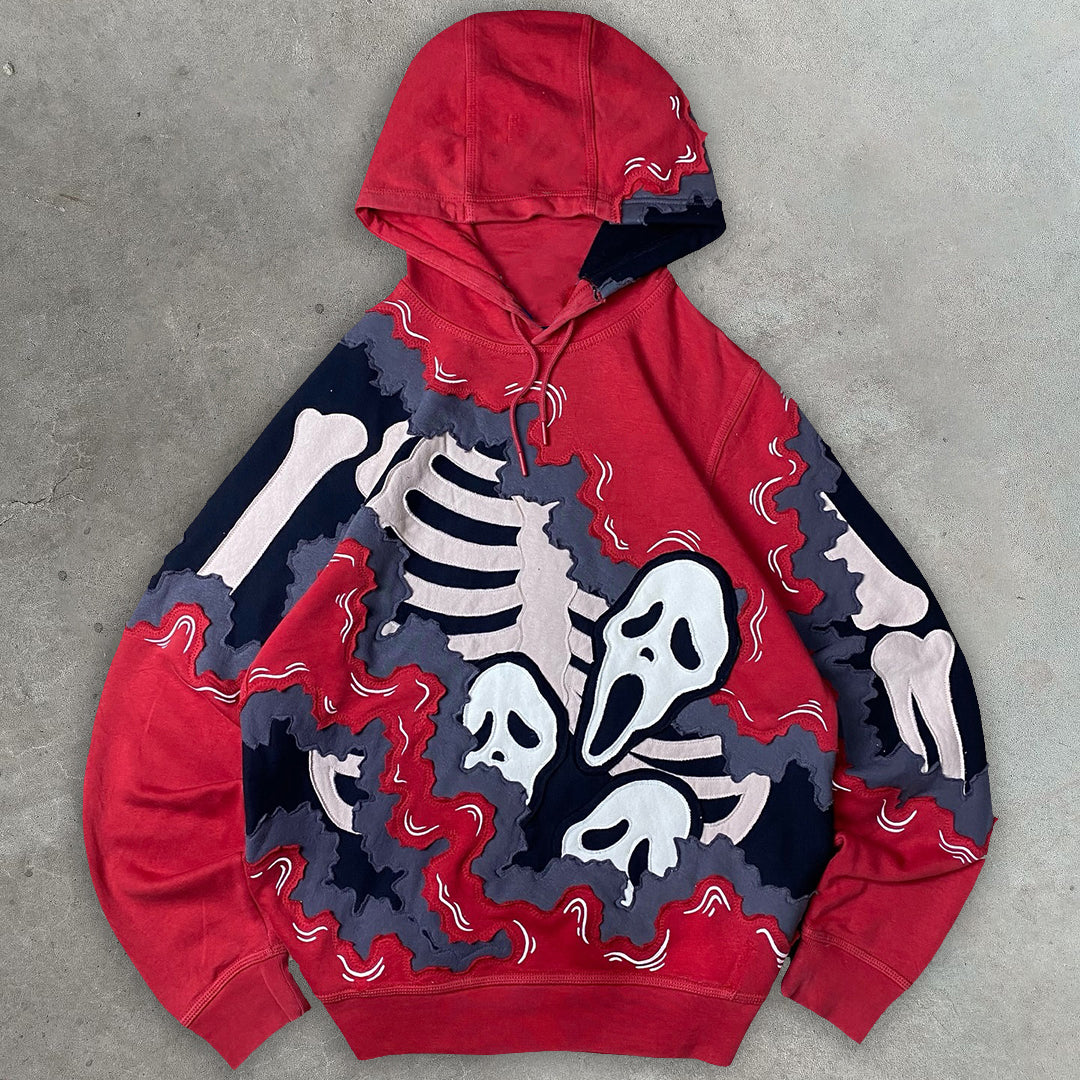 Skull casual street hoodie