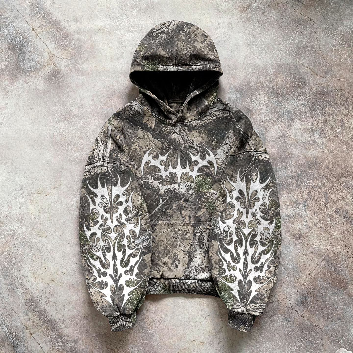 Street Style Printed Camouflage Hoodie