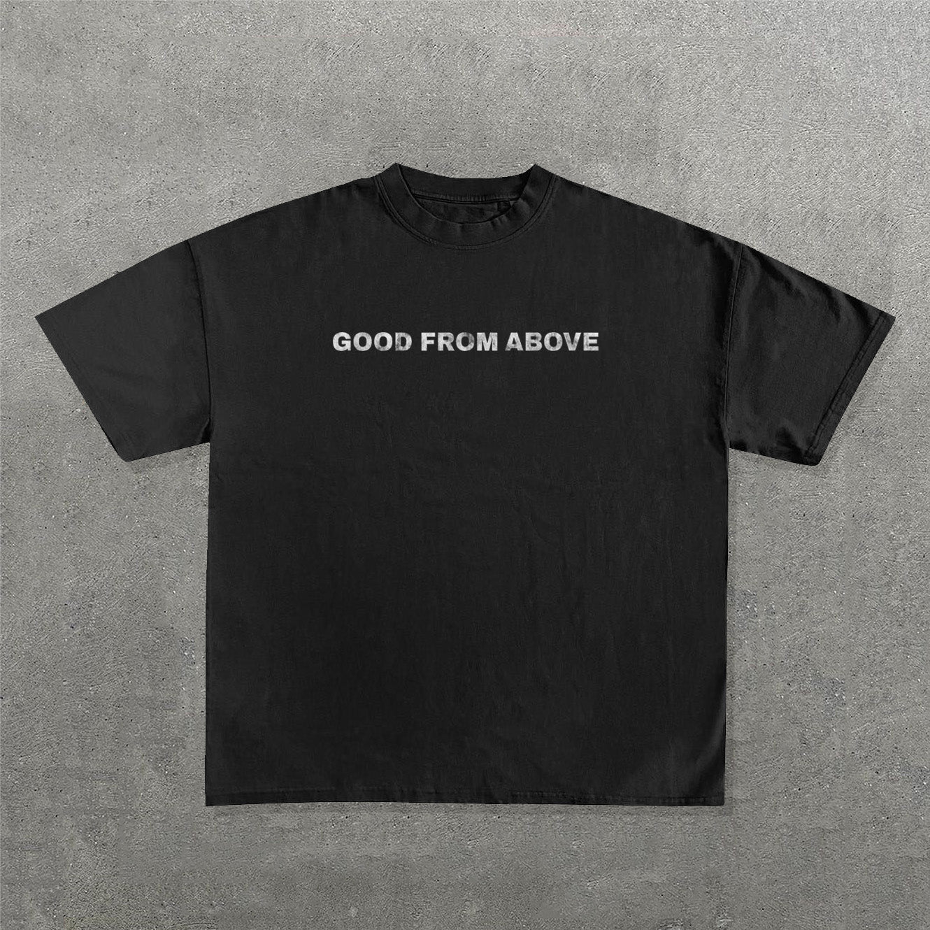 God From Above Print Short Sleeve T-Shirt