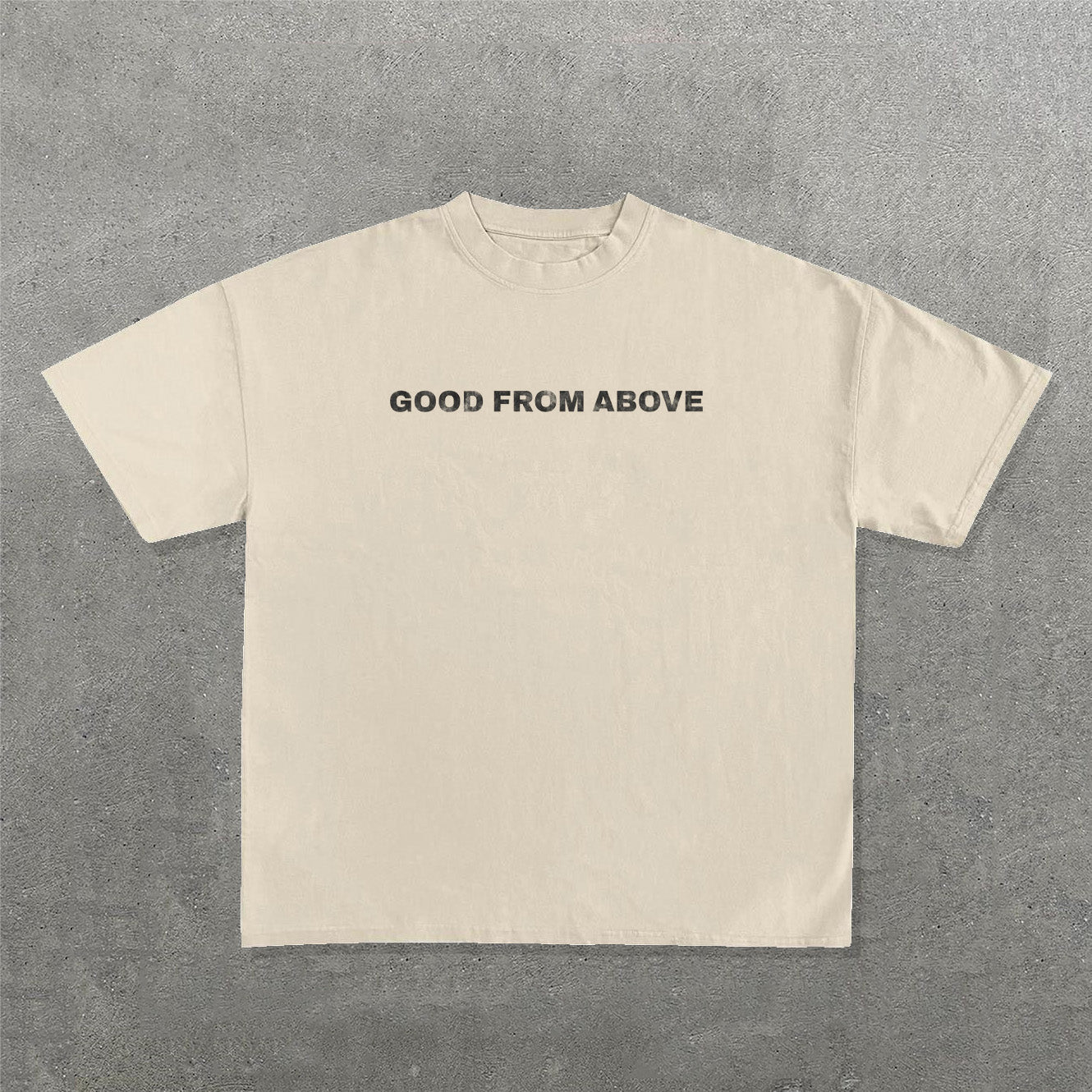 God From Above Print Short Sleeve T-Shirt